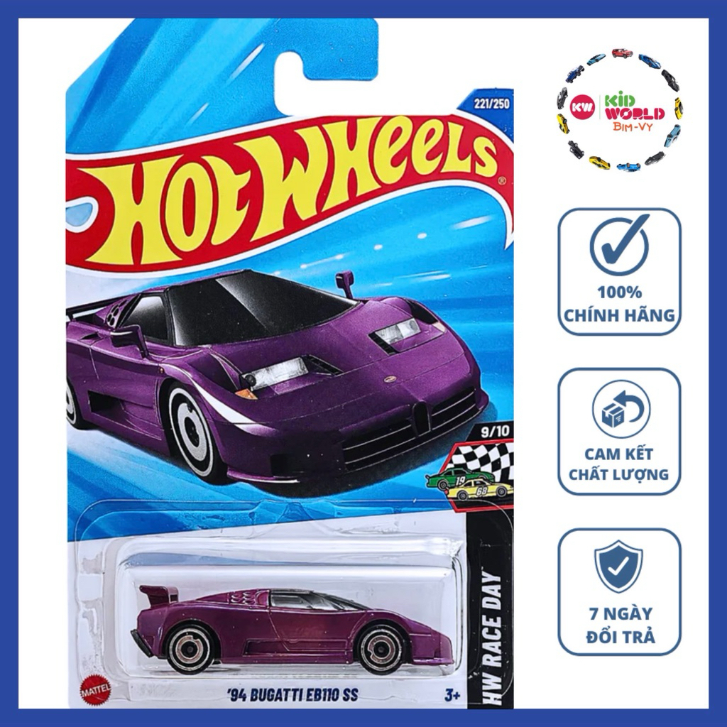 Hot Wheels basic 94 Bugatti EB110 SS JBB36 รถโมเดล