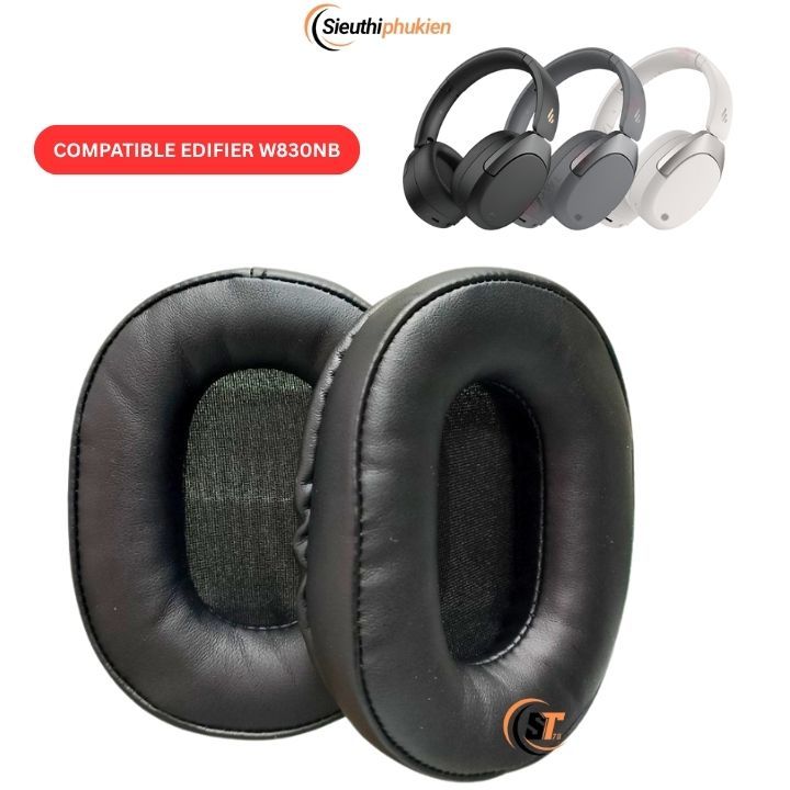 1 PAIR ของ EDIFIER W830NB W860NB เบาะรองหูฟังบลูทูธแบบครอบหู 075900