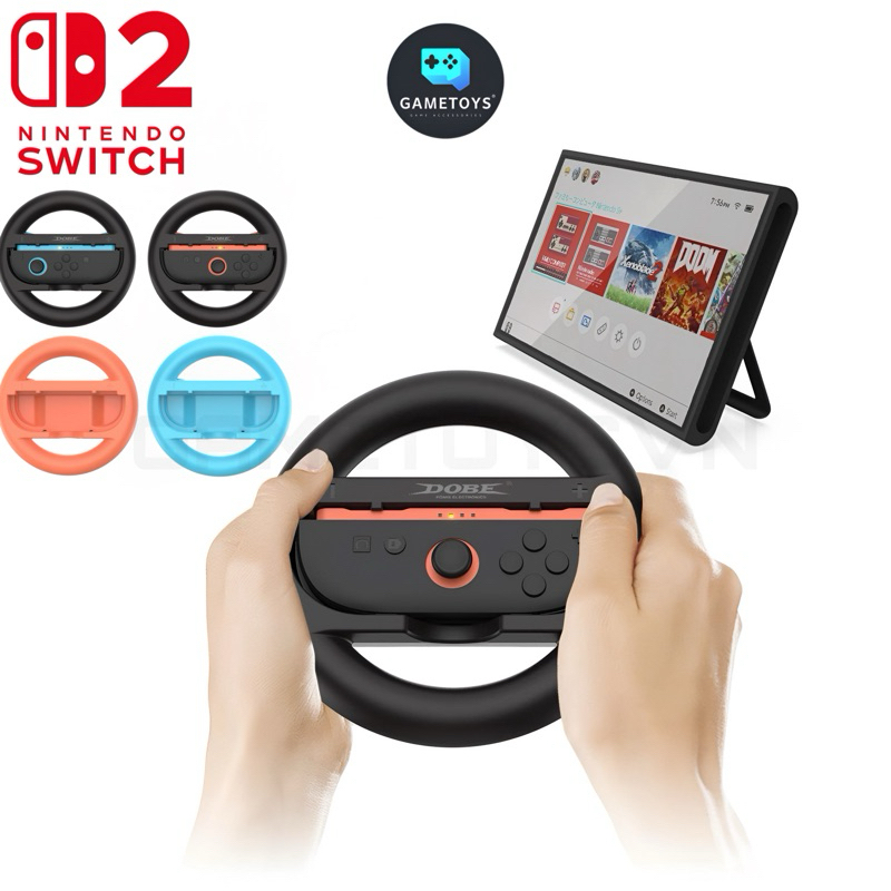 คอมโบพวงมาลัย จอยคอน แท้ 2 ชิ้น สําหรับเกมแข่งรถบน นินเทนโด สวิตช์ 2 - 2025