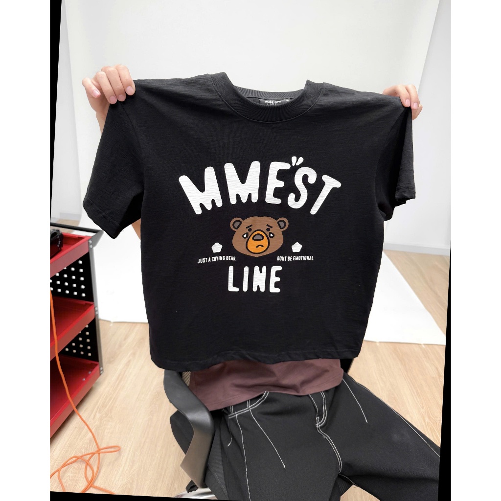 เสื้อกล้าม “CRYING BEAR” เสื้อยืดลาย Boxy ผ้า Premium Cotton ราคา ถูกที่สุด ดีลบีเคเค แกลเลอรีภาพที่ 6