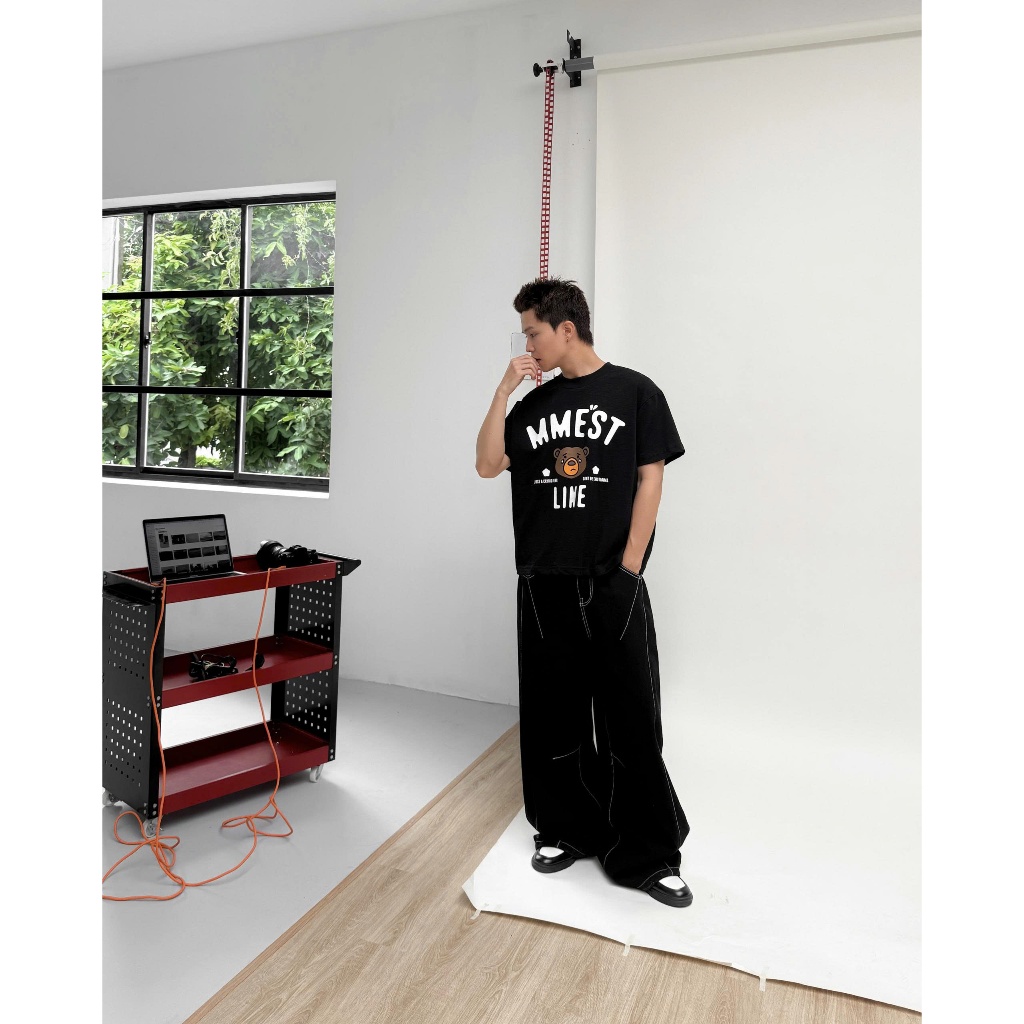 เสื้อกล้าม “CRYING BEAR” เสื้อยืดลาย Boxy ผ้า Premium Cotton ราคา ถูกที่สุด ดีลบีเคเค แกลเลอรีภาพที่ 5
