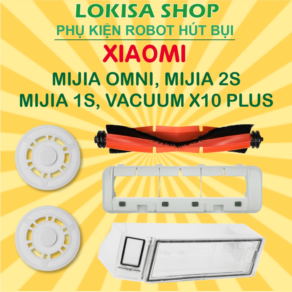 XIAOMI MIJIA OMNI, XIAOMI MIJIA 2S, MIJIA 1S XIAOMI VACUUM X10 PLUS หุ่นยนต์ VACUUM อุปกรณ์ทําความสะอาด, กล่องฝุ่น, ฝาครอบแปรง