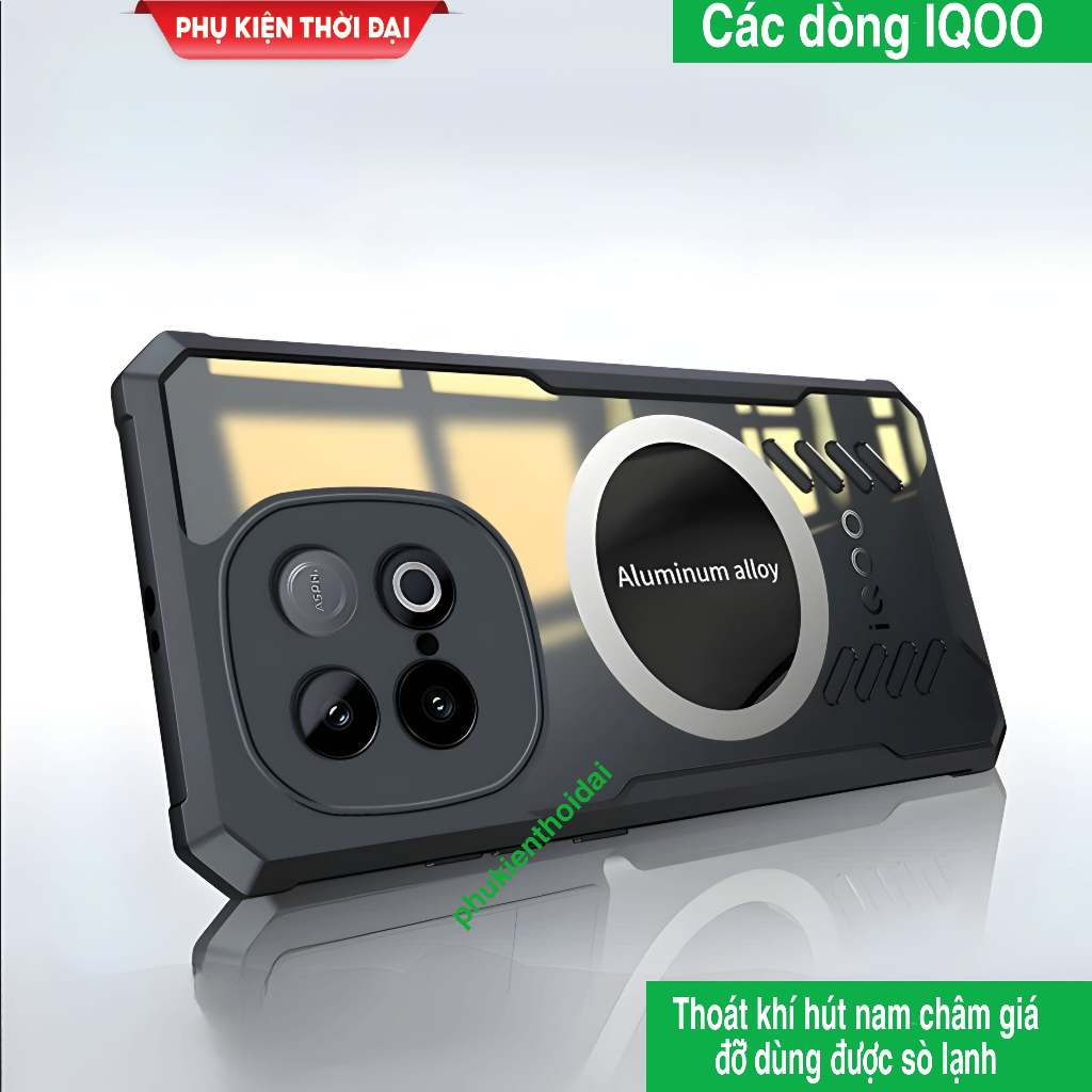 เคส IQOO Z10 Turbo / Z10 Turbo Pro Plus ใช้ช่องระบายอากาศเย็นขอบสีกันกระแทก