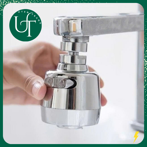 360 หมุน 2 โหมด Booster Sink Faucet Head, Anti-Splash Water Saving Faucet Connector