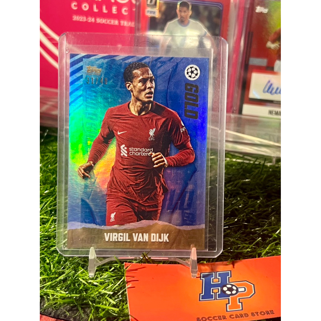 การ์ดฟุตบอล Van Dijk /49 Topps Gold UCL 2022/23