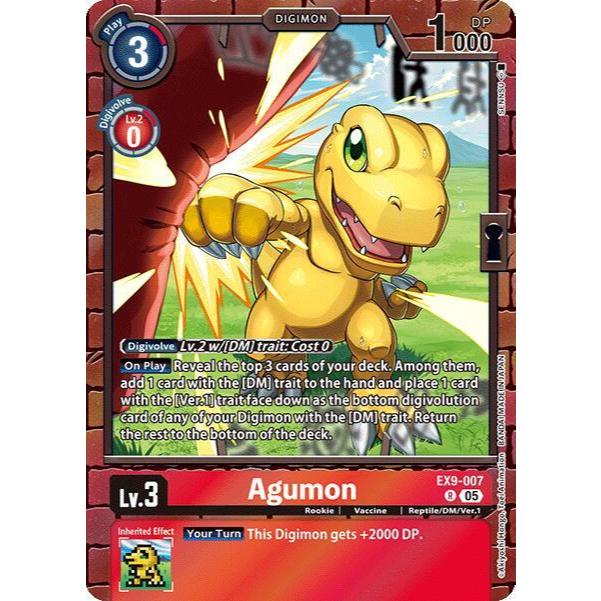 Digimon Card Code EX9-007 - Agumon - Digimon - Rare