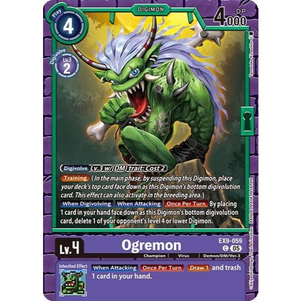 Digimon Card Code EX9-059 - Ogrememon - Digimon - Common