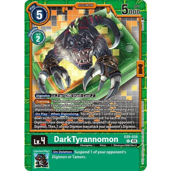 Digimon Card Code EX9-039 - DarkTyrannomon - Digimon - Common