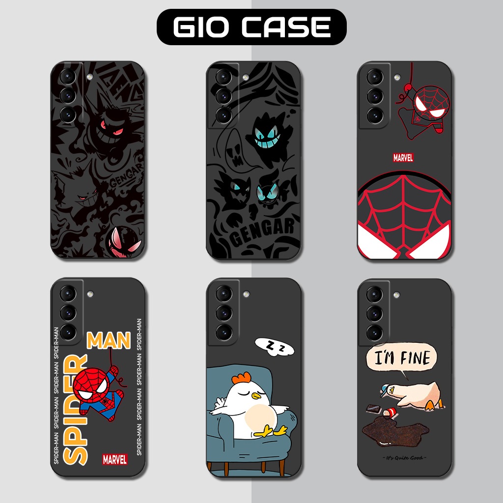เคส Samsung S21 5G, S21 FE 5G, S21 Plus (S21+), เคส S21 Ultra 5G พิมพ์ลาย Gengar, การ์ตูนสไปเดอร์แมน