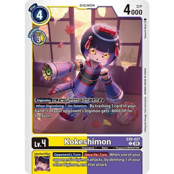 Digimon Card Code EX9-027 - Kokeshimon - Digimon - Common