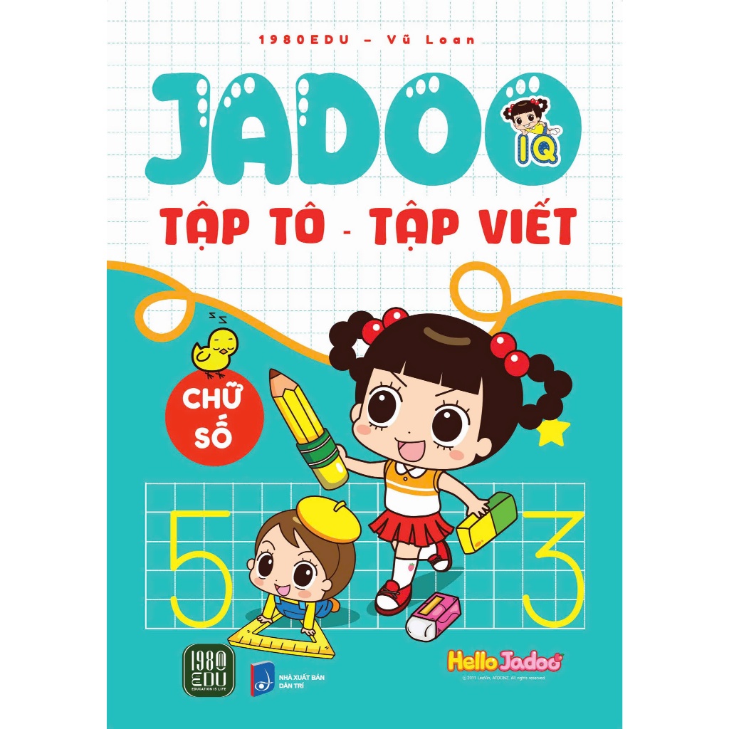 หนังสือ - Jadoo Coloring Practice - ฝึกการเขียน: ตัวเลข