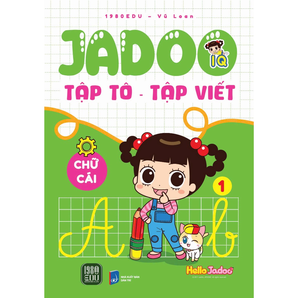 หนังสือ - Jadoo Coloring - ฝึกเขียน: ตัวอักษร 1