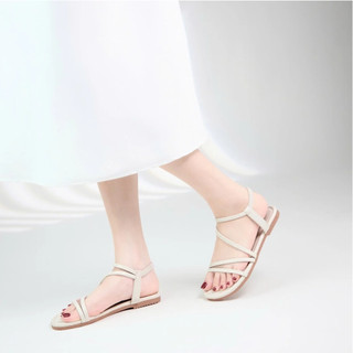 Giày Sandal Nữ Doly Shoes - Sandal Quai Mảnh Đế Bệt Phối Quai Chun, Đi Học, Đi Chơi, Đi Biển Cực Xinh