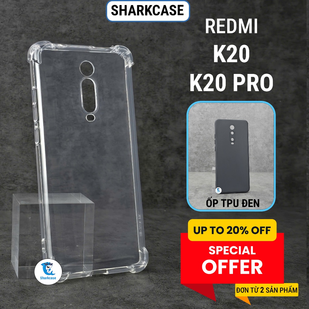 เคส Redmi K20, K20 Pro ขอบเหลี่ยม กันส้ม พลาสติก เคส Xiaomi shark