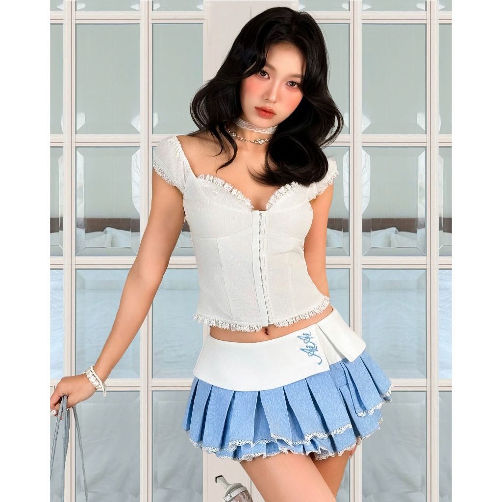 YUMI TOP AIAI OFFICIAL เสื้อเชิ้ตหน้าเรียว ราคา ถูกที่สุด ดีลบีเคเค แกลเลอรีภาพที่ 5