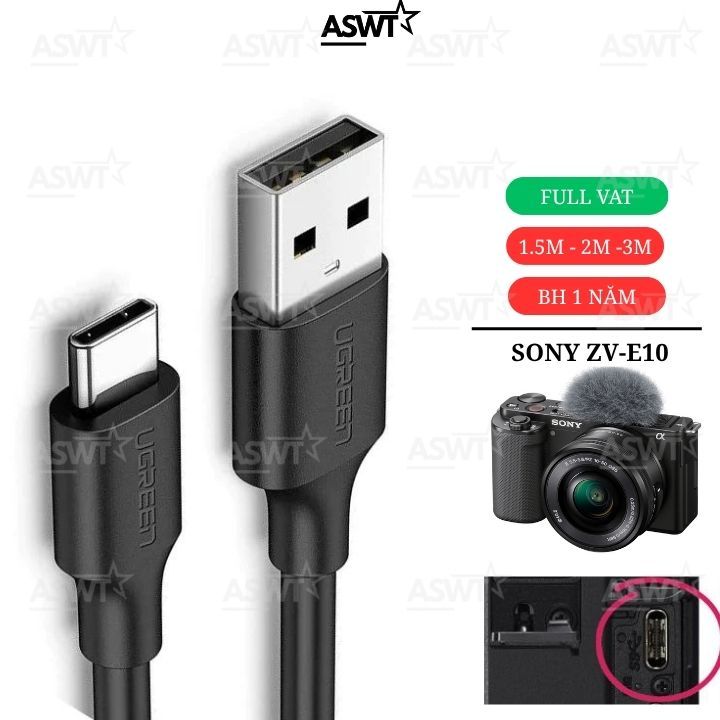 สายถ่ายทอดสด USB สําหรับกล้อง SONY ZV-E10 / ZV-E10 II / ZV-E10 mark II / ZVE10 - FULL VAT