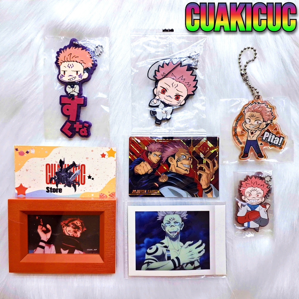 สินค้า Jujutsu Kaisen Sukuna - พวงกุญแจ, การ์ด, กุญแจอะคริลิค, ภาพวาดสะกดสงคราม