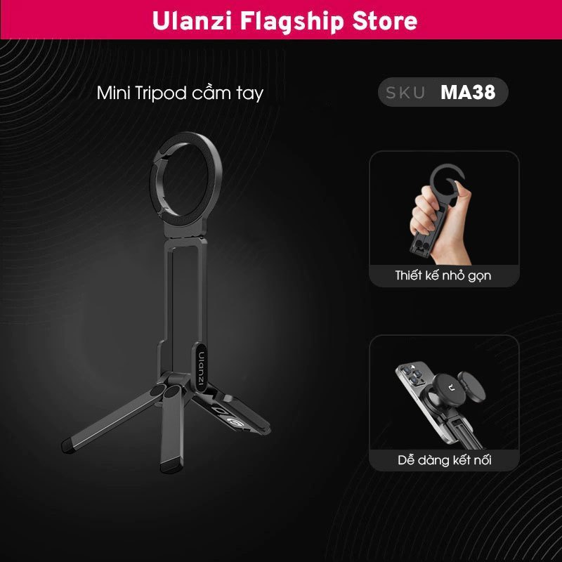โหมด Mantis ของแท้ 360 องศาหมุนแม่เหล็ก Mini ขาตั้งกล้อง Ulanzi MA38 Maglock