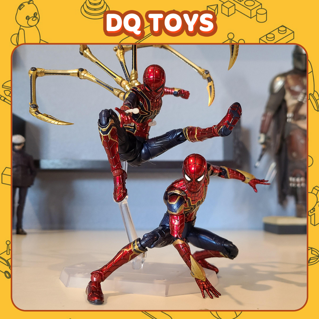IRON SPIDER METAL Avenger PS4 2099 Miles Morales Gwen Stacy Iron Spider Girl SHF DQ ของเล่น