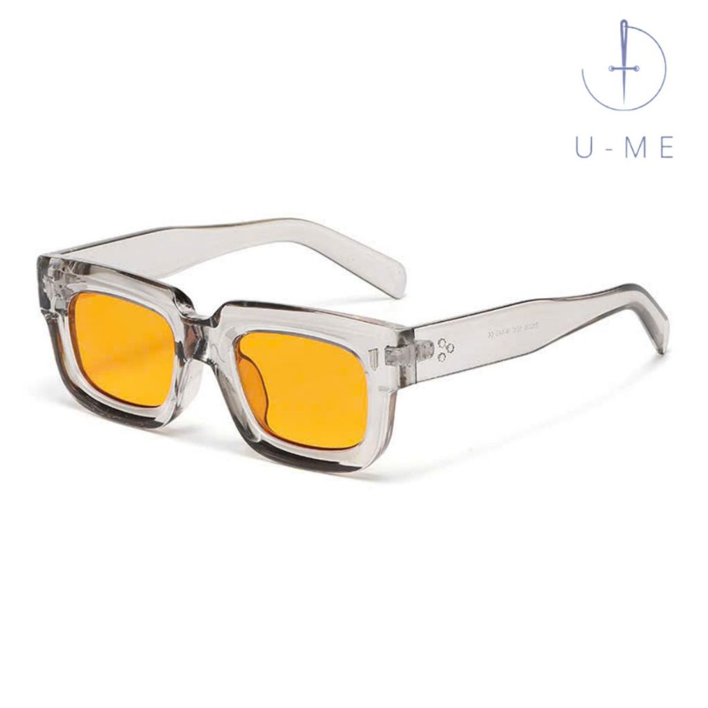 UMEKO แว่นกันแดดทรงสี่เหลี่ยมขนาดใหญ่สําหรับผู้ชายและผู้หญิง NK168 พร้อมป้องกันแสงแดด UV400