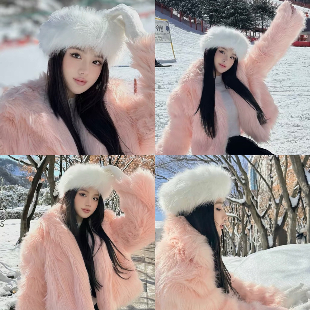 FUR HAT HALF-HEAD FUR HAT FALL-Winter FASHION