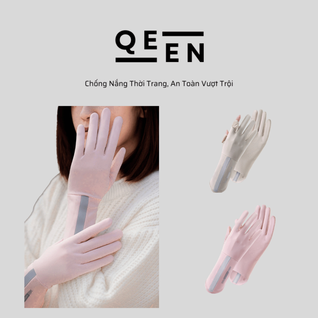 QEEN UPF50+ ถุงมือกันแดด แฟชั่นที่สะดวกทันสมัย