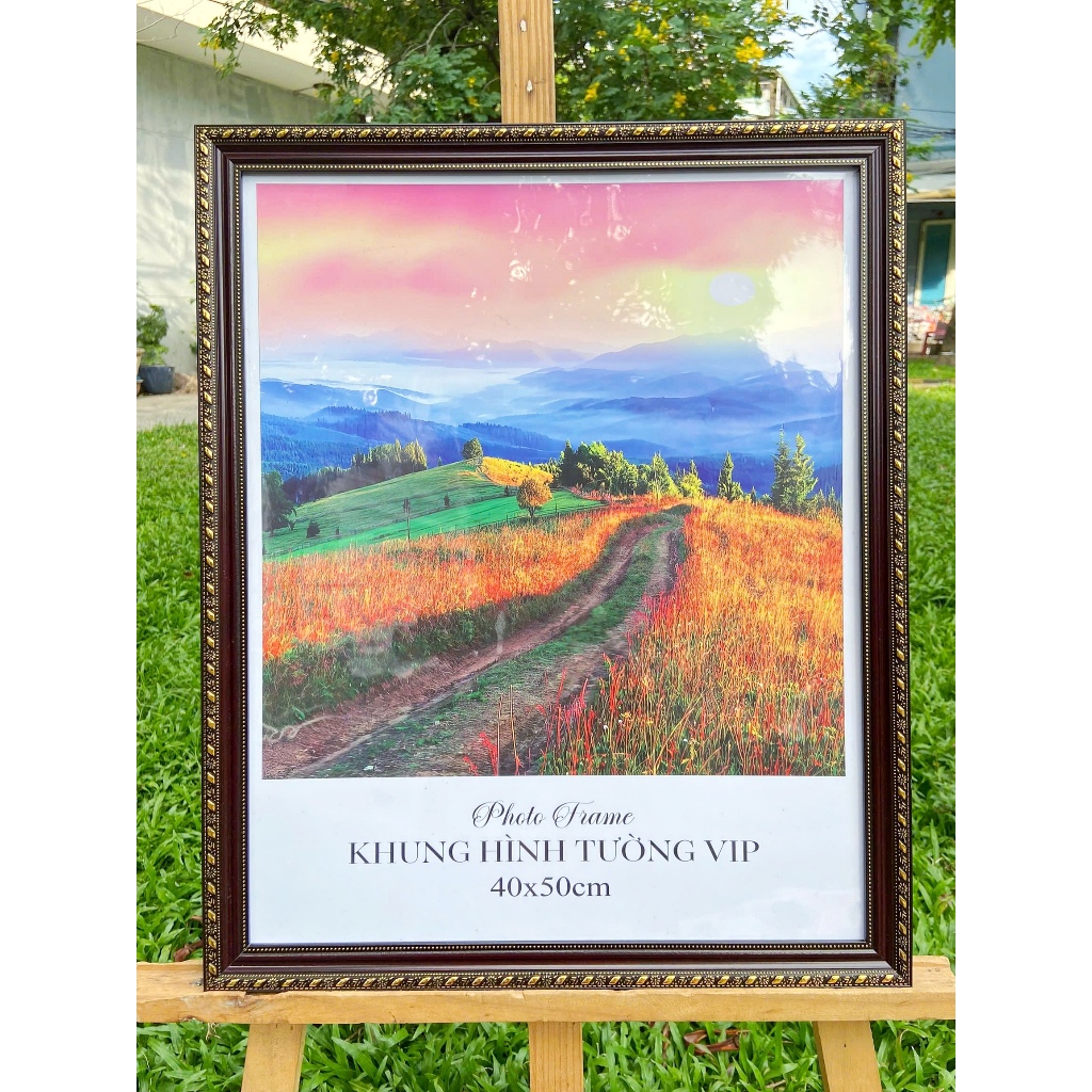 กรอบรูป - กรอบใบรับรอง 40x50ซม. - กรอบตั้งโต๊ะ ติดผนัง