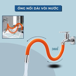 Đầu Vòi Chống Bắn Tung Tóe - Ống Mềm Xoay 360 Độ Phù Hợp Mọi Loại Vòi Nước Bồn Rửa Bếp - Kéo Dài Vòi Nước