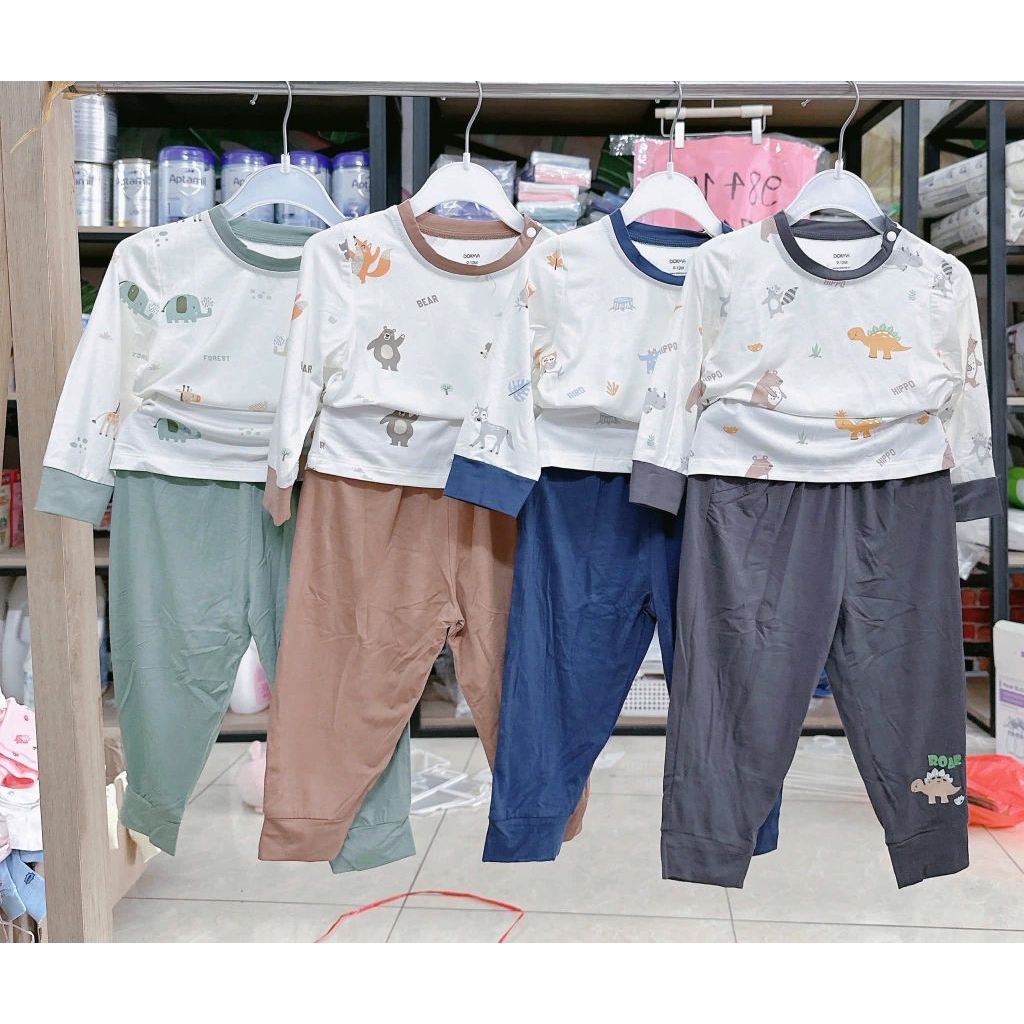 ชุดแขนยาวเด็กชาย Dokma 9-36M นุ่ม เย็นสบาย DB3180, DB3021