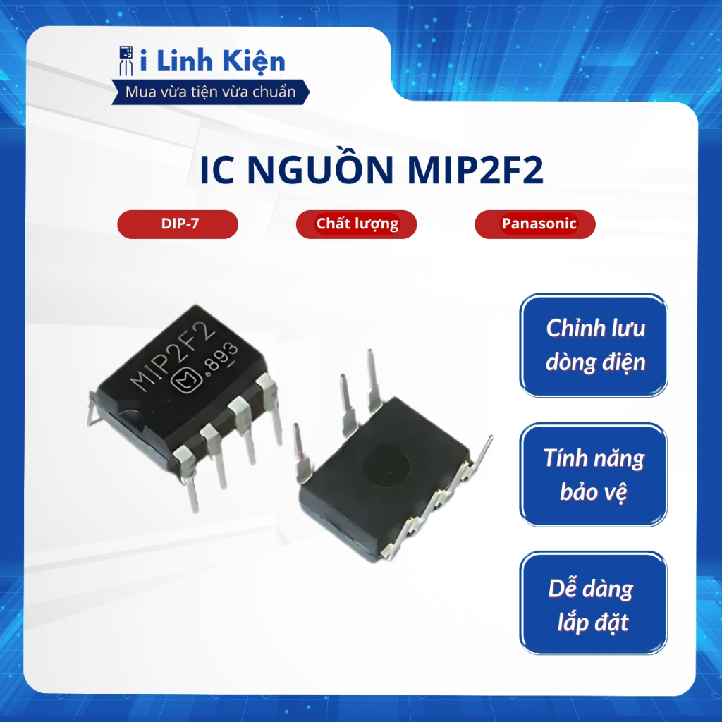 คุณภาพดี MIP2F2 DIP-7 แหล่งจ่ายไฟ Ic