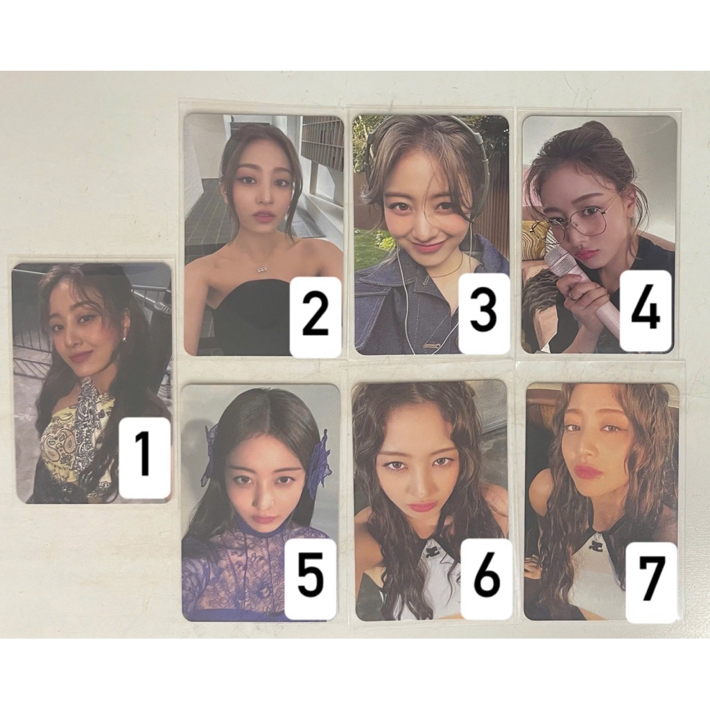 [OFFICIAL]Twice JIHYO-การ์ดภาพถ่ายมุมกลม Jihyo Zone solo ของแท้ pub alb