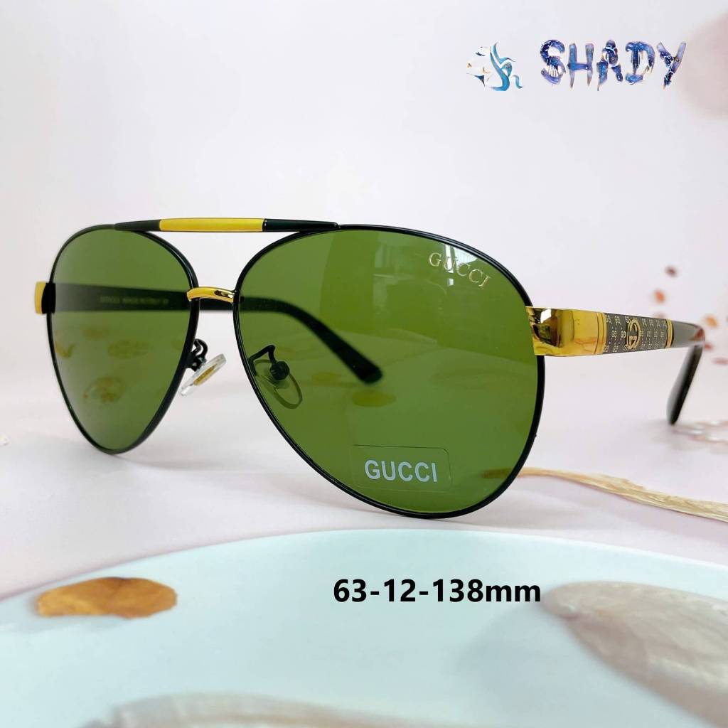 MENS FASHION GLASS - เลนส์ผู้ชายสีเขียวคุณภาพสูง GC 7006 กล่องเต็ม