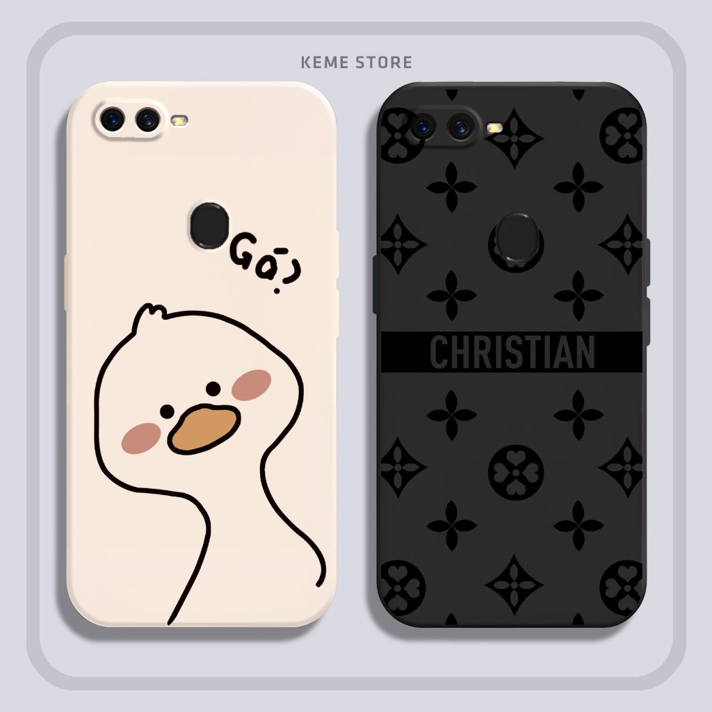 เคส Oppo F9 / F9 Pro / A7x / Realme U1 พิมพ์ลาย Lucky Virus และ Goofy Duck