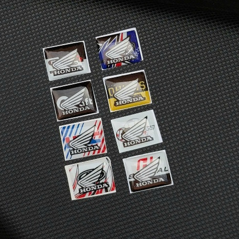 SQUARE HONDA LOGO STAMP WITH EMBOSSED GLUE IN MANY MODELS V2