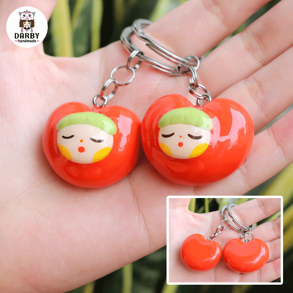 (Handmade) พวงกุญแจ LOVE ANGEL - สแตนเลส