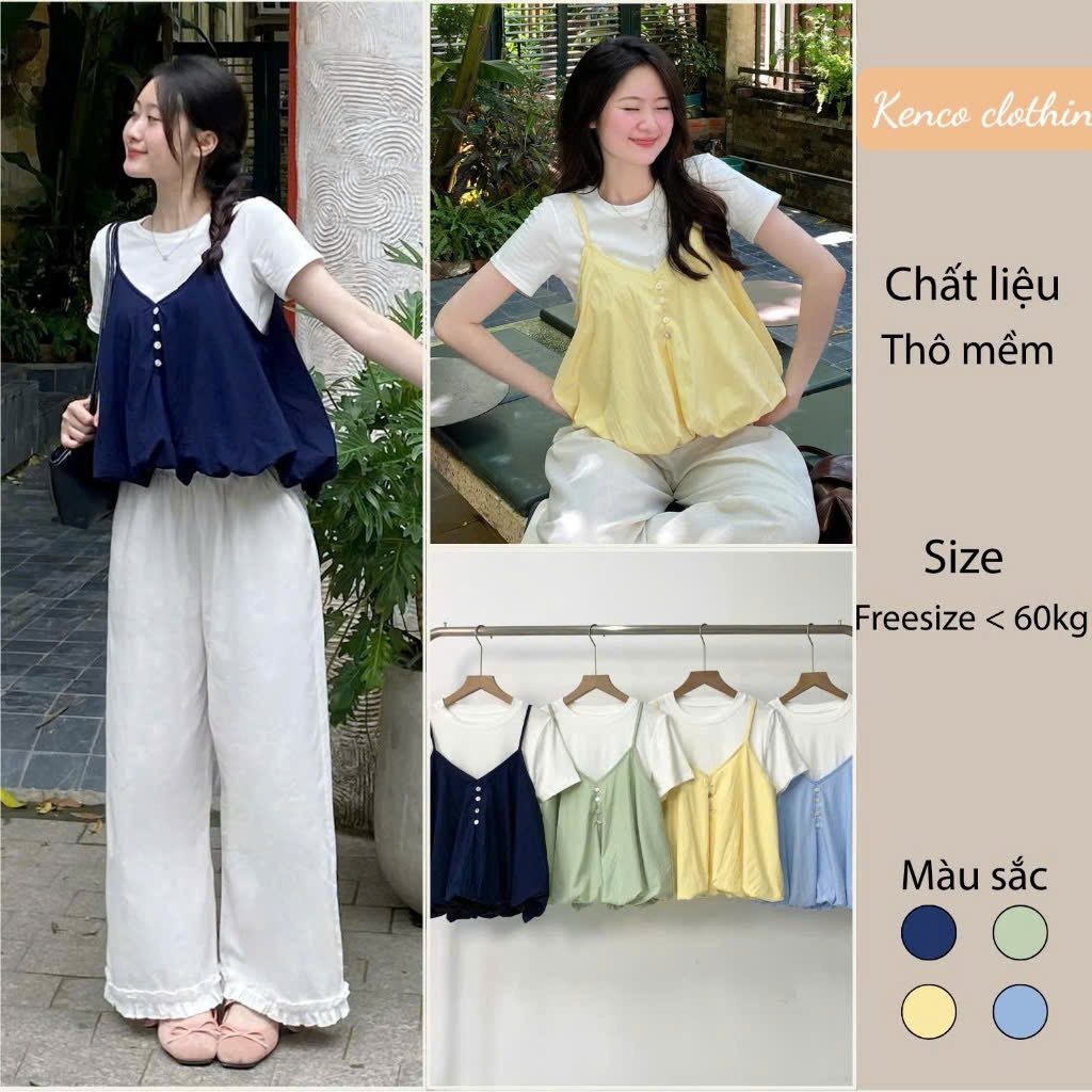 ชุดเสื้อชั้นในสตรี 2 ชิ้นทรงดอกเบญจมาศแนวตั้งและเสื้อยืดธรรมดา (มีของบิบสําหรับขายปลีก) เสื้อผ้าเคนโก้ ม3807 แฟชั่นสตรี