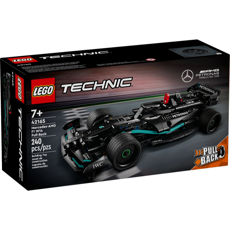LEGO Technic 42165 Mercedes-AMG F1 W14 รถแข่งดึงกลับ (240 อะไหล่)
