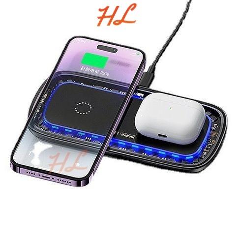 Remax RP-W75 Multi-Device Wireless Charger - กะทัดรัด อเนกประสงค์ - HUNGLONGPC