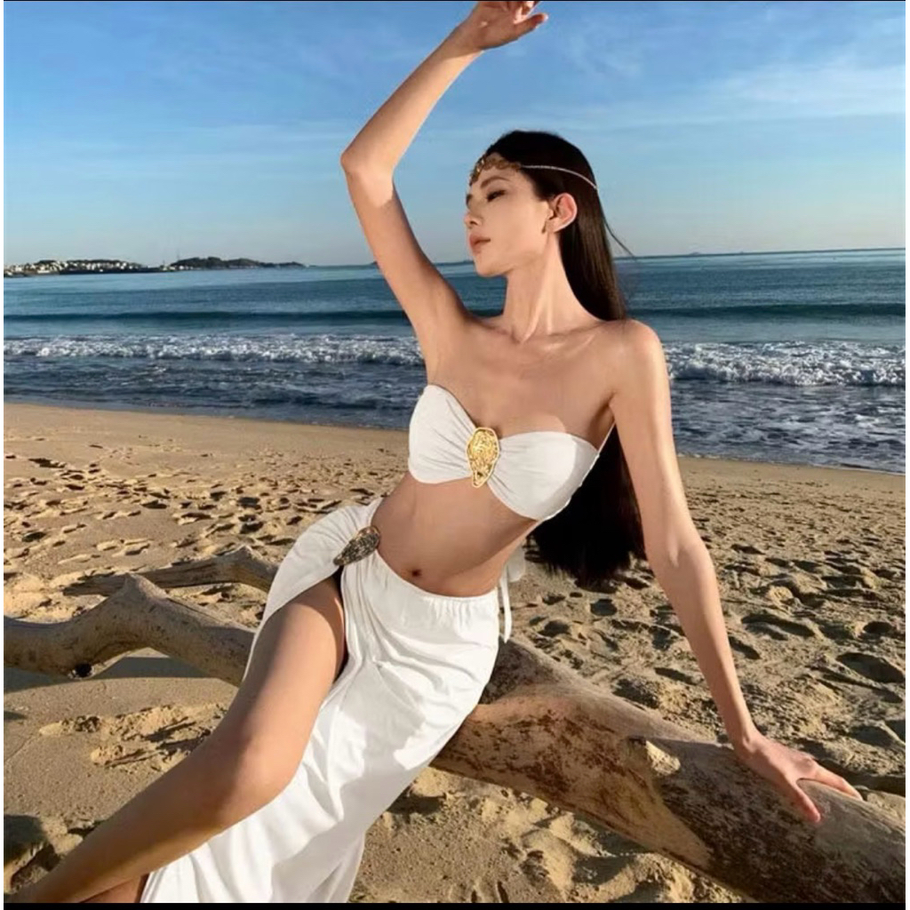 Tina Bikini Set 3 ชิ้น หรูหราและลึกลับด้วยวงกลมใหญ่