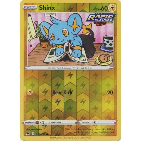 การ์ดโปเกมอนแท้ 1 ใบ,Shinx - 039/159 - Common Reverse Holo -M-NM