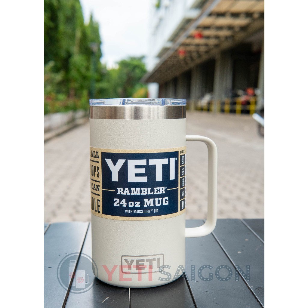 "YETI SAIGON" แก้วเยติ Rambler 24oz แก้วพร้อม MagSlider นําเข้าอเมริกันแท้ - 12 เดือน