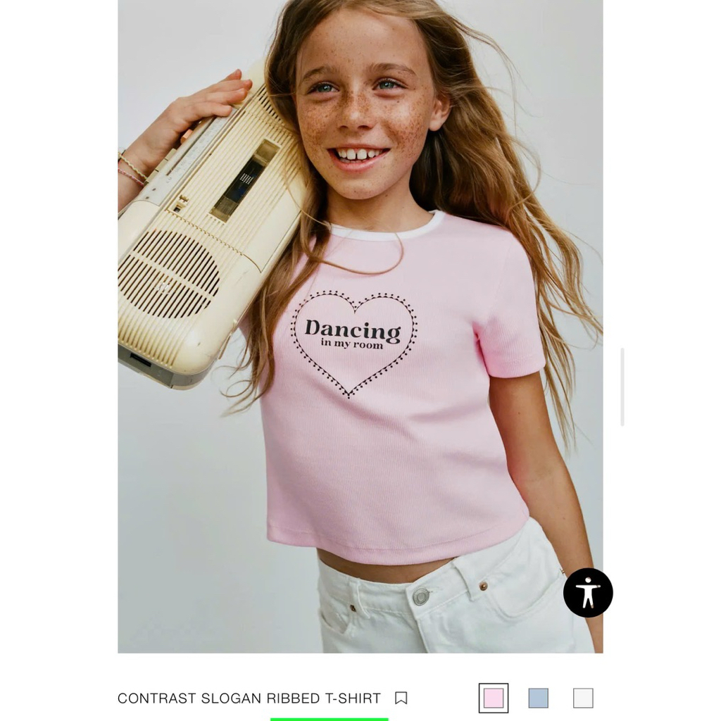 เสื้อยืด Zara auth kid ป้ายใหม่