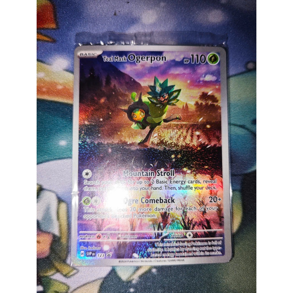 การ์ดโปเกมอน - Ogerpon - อังกฤษ - ของแท้ Nintendo