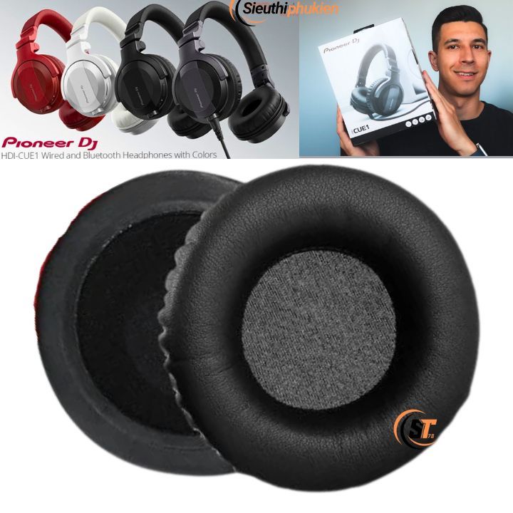 Pioneer HDJ-CUE1 HDJ-CUE1BT ฝาครอบโฟมหูฟัง Pioneer CUE1 CUE1BT 0800 ฝาครอบหูฟัง