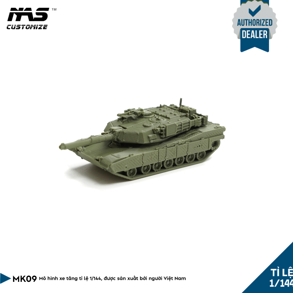 [NAS] สเกล 1/144 รถถังอเมริกัน รุ่น M1A2 Abrams. M1A2 พวงกุญแจโมเดลรถถัง Abrams สเกล 1:144