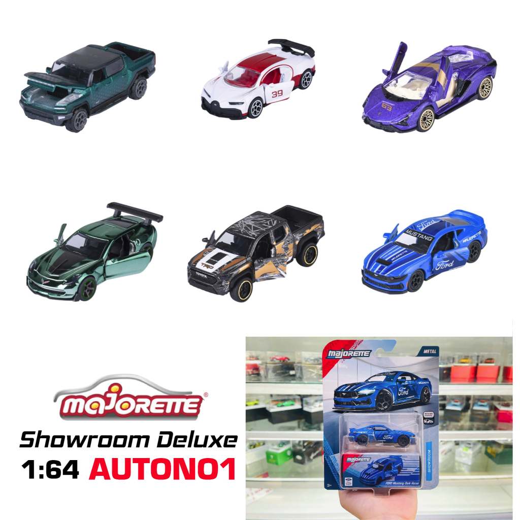 โมเดลรถ Ford EV Bugatti 1:64 scale deluxe Showroom Majorette