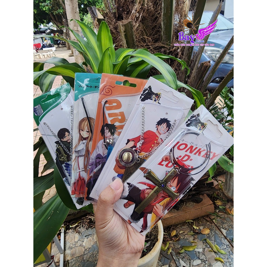 รวมสร้อยคออนิเมะ สร้อยคอ พวงกุญแจ จาก Solo Leveling, Naruto, One piece, Bich, AOT - Baystore