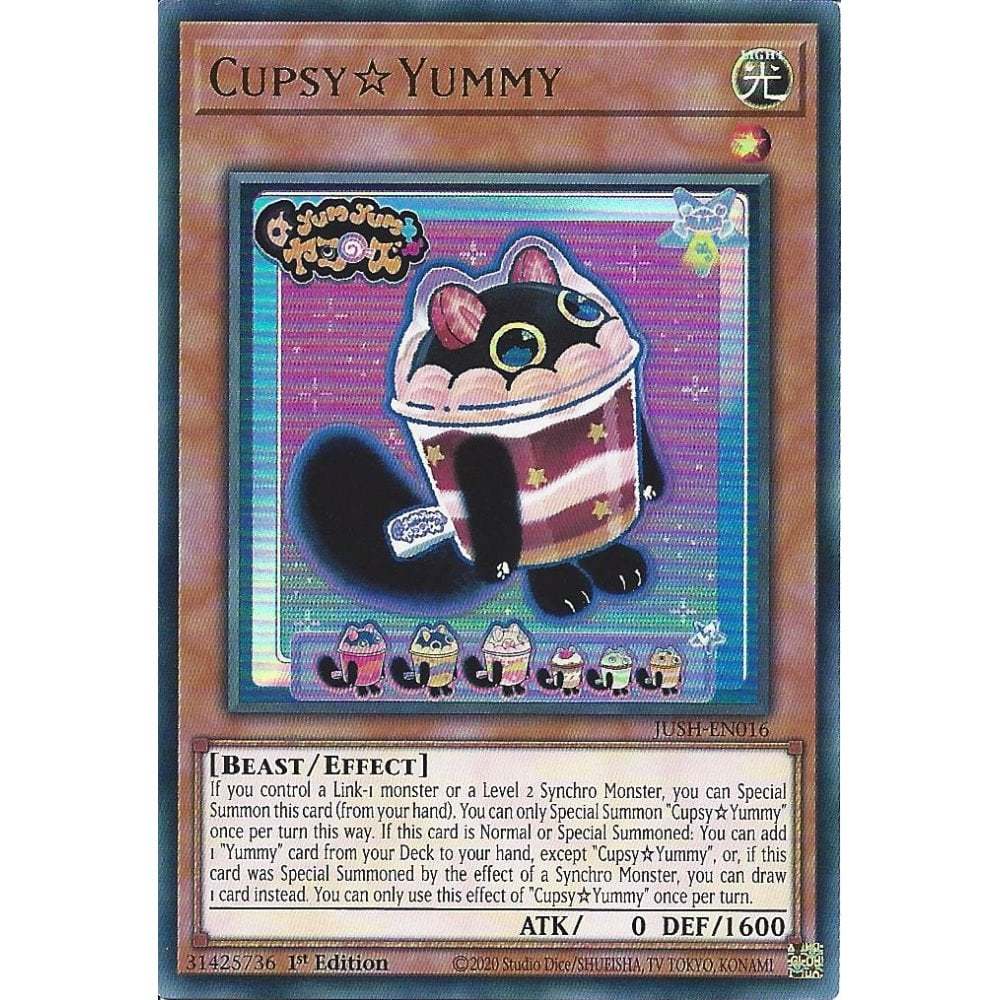 [KW2 Yugioh] [EN-UK] JUSH-EN016 Cupsy Yummy Card : การ์ดหายากมาก : รุ่นที่ 1