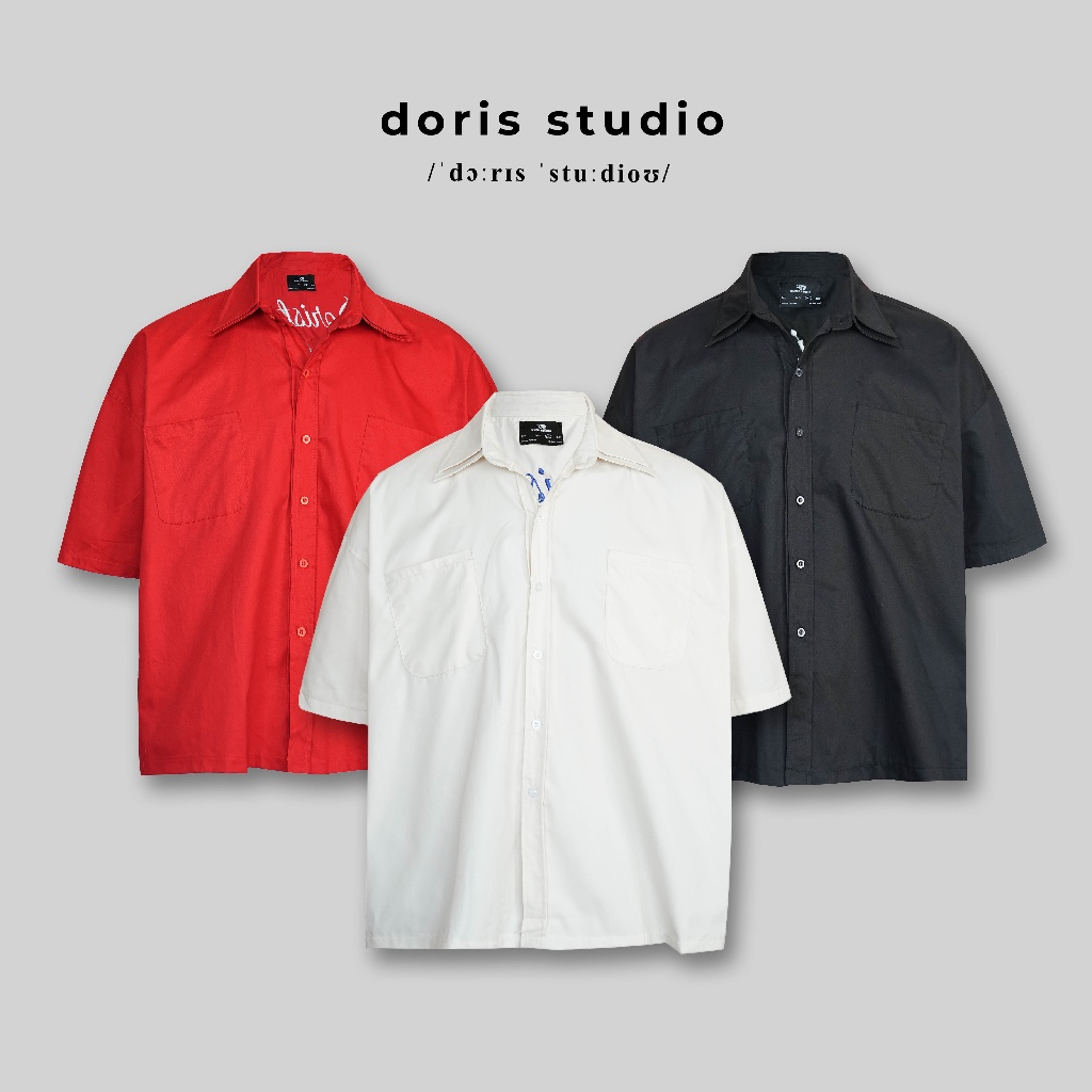 [Opening Deal] Doris / Somi basic short Sleeve ปัก Doris / unisex Form