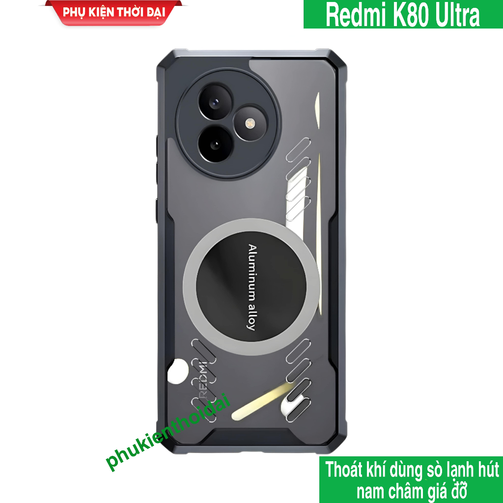 เคส Redmi K80 Ultra / K90 / K90 Pro Max ใช้เปลือกกระจายความร้อนเพื่อป้องกันแรงกระแทกด้านหลัง